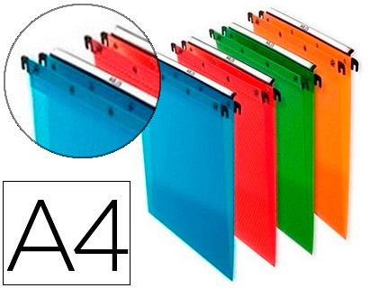 10 carpetas colgantes Elba A4 polipropilenocolores surtidos